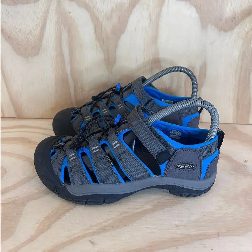 Keen - Newport H2 - Hiking Sandals - Gray/Blue - Big Kids - 4 - 1022839
